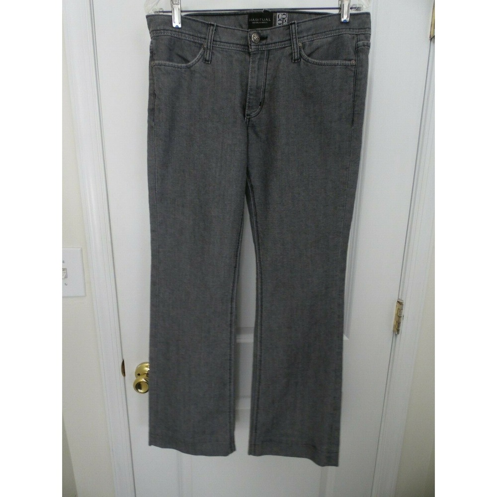 Habitual Barneys Coop Gray Straight Low‎ Rise Jeans 30 (34x31) Made in USA